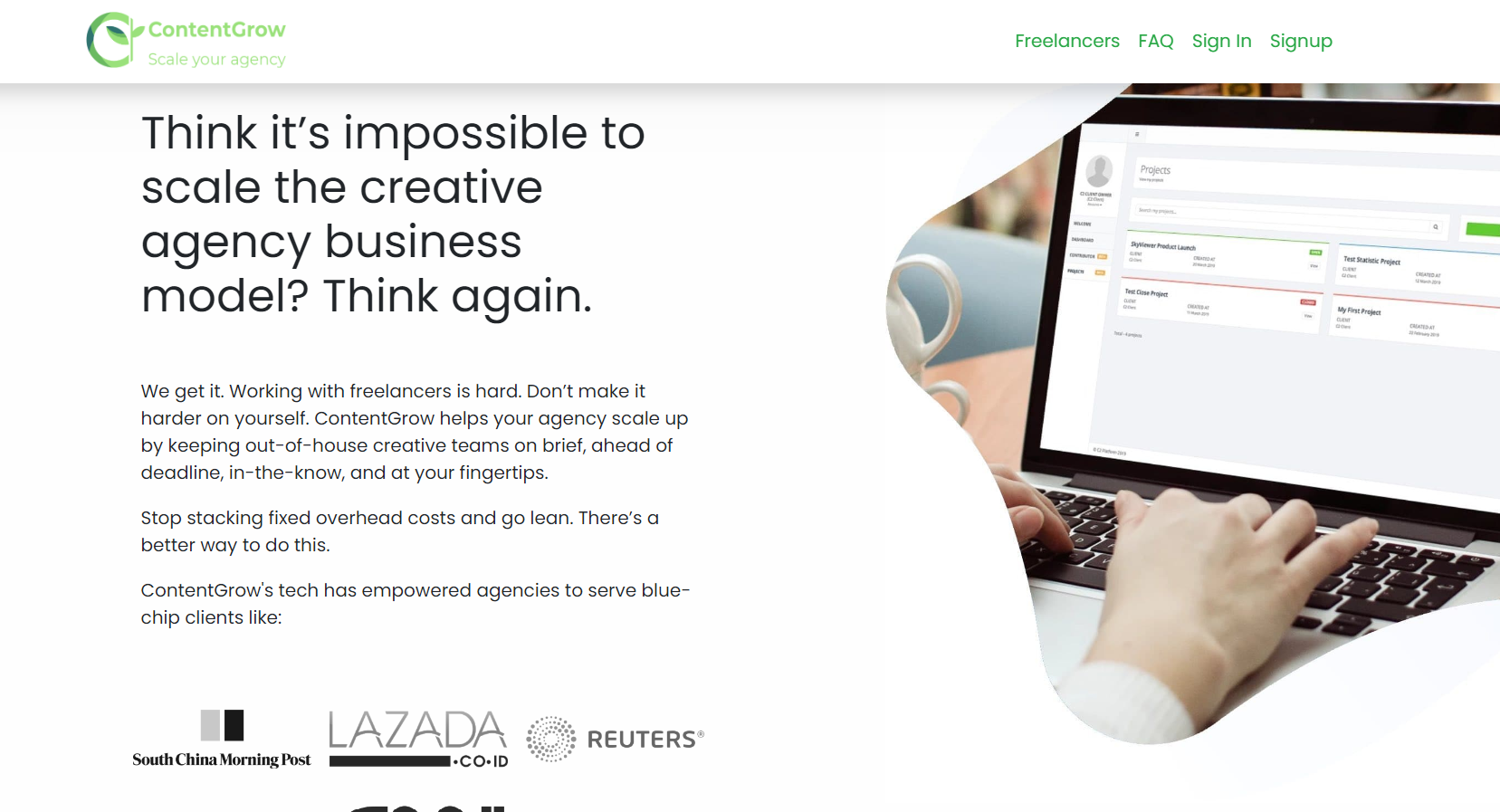 Content Grow Landing Page